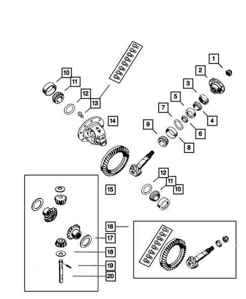 Front Axle Differential for 2001 Dodge Durango #0