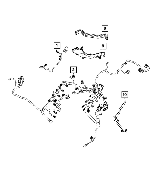 68547122AB - Electrical: Wiring Trough for Mopar Image