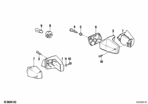 Turn Signals, Front for 1988 BMW-Motorrad K 100 LT #1