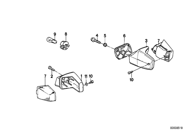 63231459327 - : Bracket Rear Left         for BMW-Motorrad Image