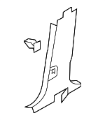 5N0867291B82V - Body: Lower Center Pillar Trim for Volkswagen: Tiguan, Tiguan Limited Image