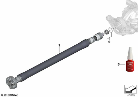 Prop Shaft for 2016 BMW M4 #0