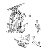 6036773AA - Restraints: Pan Head Screw for Mopar Image