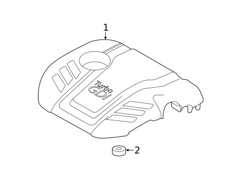 Engine Appearance Cover for 2017 Hyundai Sonata #0