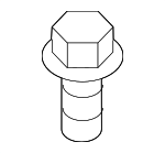90178SDAA00 - Engine: Front Mount Bolt for Honda: Odyssey, Passport, Ridgeline Image