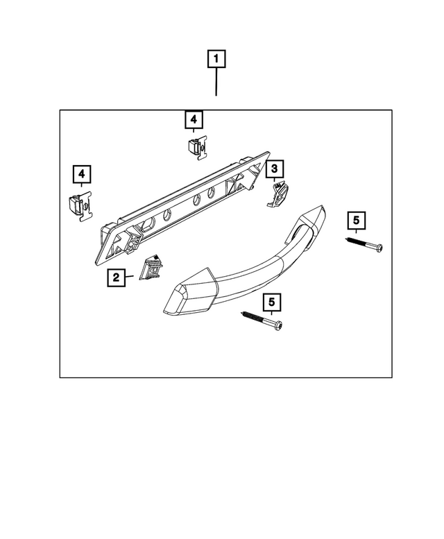 68048881AA - Interior Trim: Assist Strap Retainer for Mopar Image