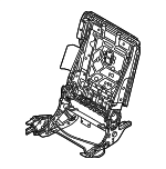 89600AR000NNB - Body: Seat Back Frame for Genesis: GV70 Image