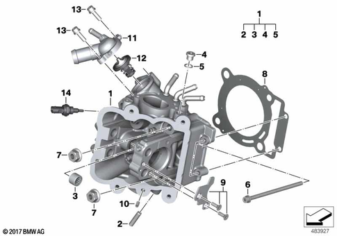 Cylinder Head with Cover for 2026 BMW-Motorrad C 400 GT #0