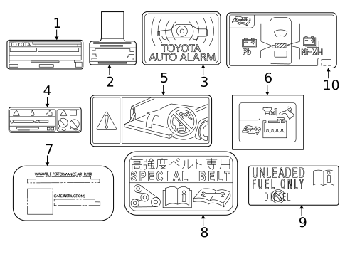 Labels for 2026 Toyota Tacoma #0