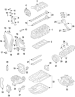 6H105243Q - Engine: Vibration Damper for Volkswagen: Atlas, Atlas Cross Sport, Golf R, GTI, Jetta, Tiguan Image