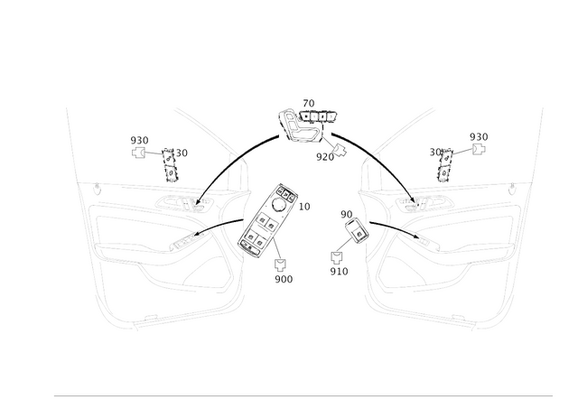 1669054300 - Electrical System: Switch Block for Mercedes-Benz Image image