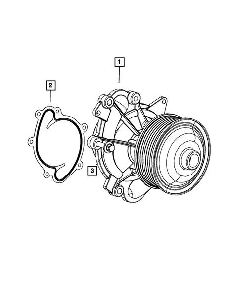 Water Pump and Related Parts for 2008 Jeep Grand Cherokee #1
