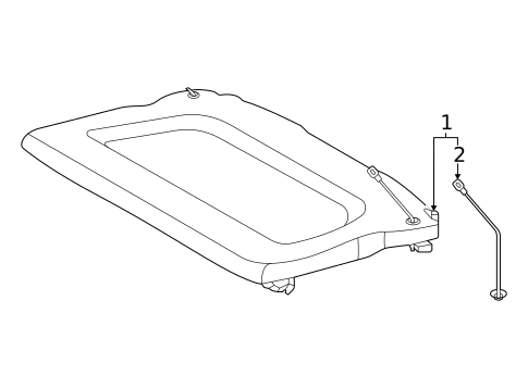 Interior Trim - Rear Body for 2021 Mercedes-Benz GLA35 AMG #1