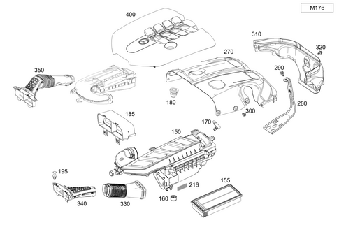 Air Intake, Gasoline Vehicles for 2022 Mercedes-Benz GLE580 #0