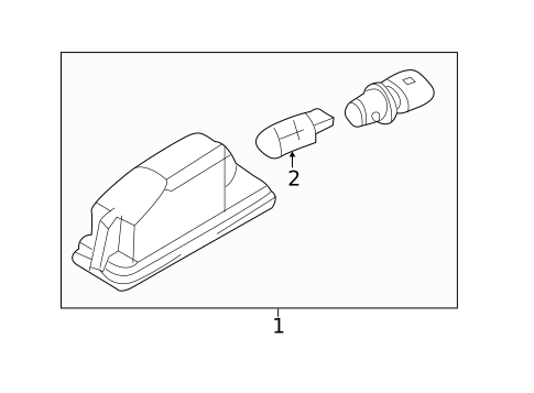 License Lamps for 2016 Volkswagen Eos #0