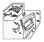 8H0867043A24A - Body: Quarter Trim Panel for Audi: A4, A4 Quattro, S4 Image