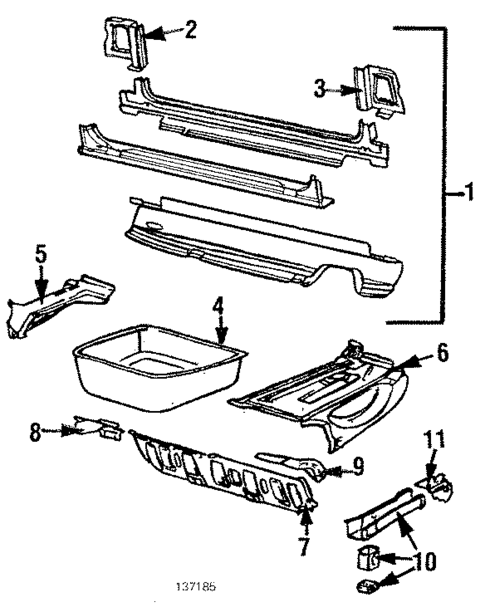 Rear Body for 1984 Audi 5000 #1