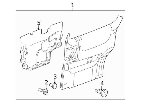 Interior Trim - Side Door for 2005 Saturn Relay #0