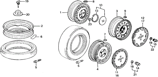 Wheel for 1988 Honda Accord #0