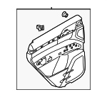 95855530100DJ6 - Body: Door Trim Panel for Porsche: Cayenne Image