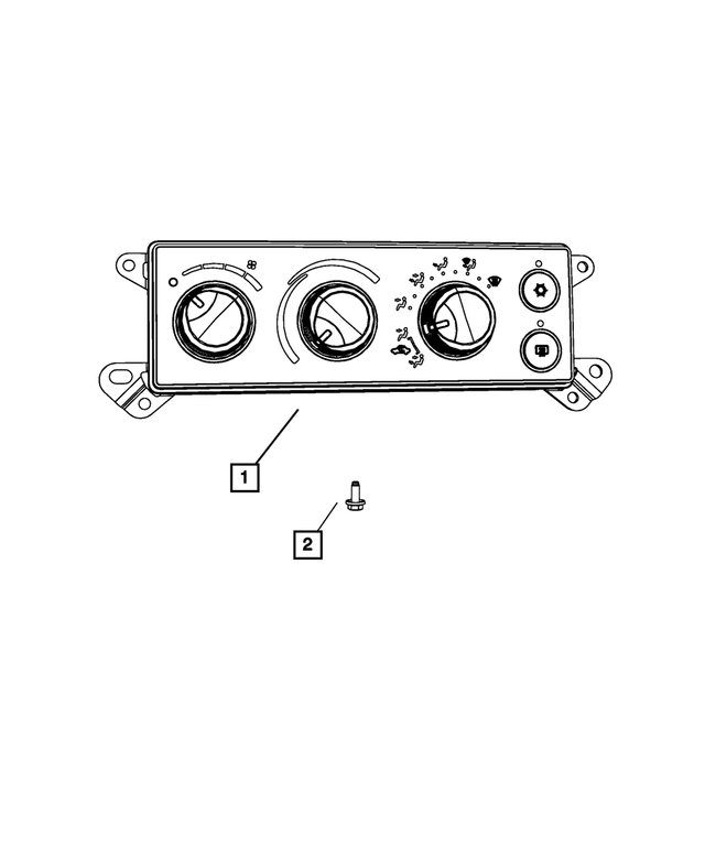 55057077AB - : A/C And Heater Control for Mopar Image