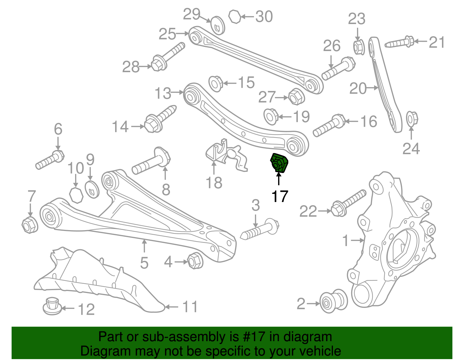 Ft Upper Control Arm Lock Nut - Porsche (WHT-001-872)