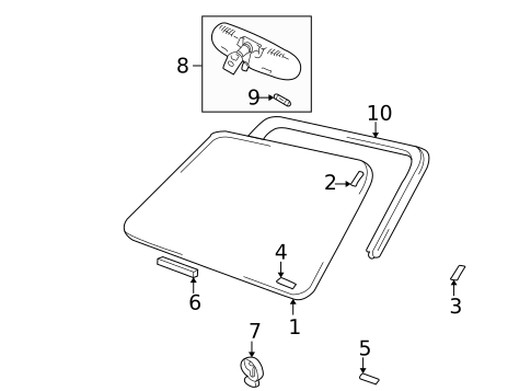 Reveal Moldings for 2004 Suzuki Vitara #0
