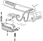 5977591 - Electrical: Fog Lamp Assembly for Oldsmobile: 88, LSS, Regency Image