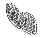 51137486809 - Body: Grille for BMW: 430i, 430i xDrive, M4, M440i, M440i xDrive Image