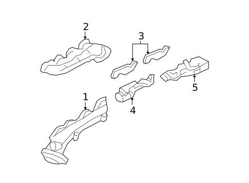 Exhaust Manifold for 2005 Mercury Mountaineer #0