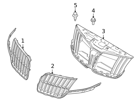 Grille & Components for 2014 Lincoln MKT #0