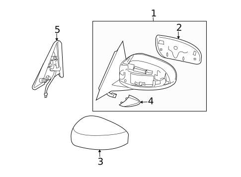 Outside Mirrors for 2008 INFINITI G35 #0