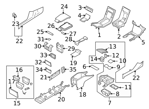 Center Console for 2009 Volvo V70 #0