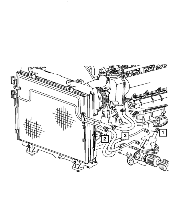 68164552AA - Steering: Power Steering Pressure Hose for Mopar Image image