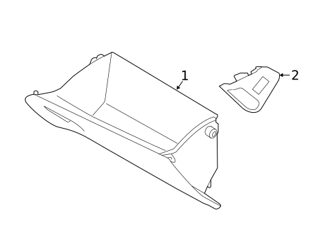 Glove Box for 2022 Hyundai Accent #0