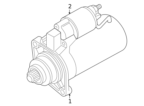 Starter for 2000 Volkswagen Jetta #1