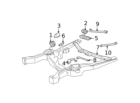 Engine Mounting for 1989 Chevrolet Astro #1