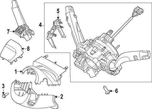 Shroud, Switches & Levers for 2025 Hyundai Santa Fe #0