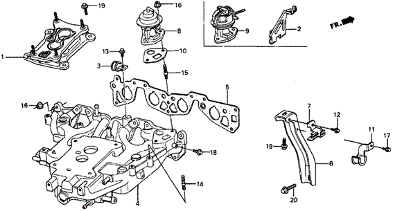 Intake Manifold for 1986 Honda Civic #0
