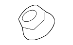 90182A0017 - Body: Wiper Arm Nut for Toyota Image