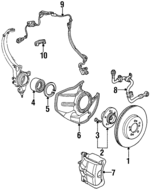 45251S2HN00 - Brakes: Rotor for Acura: Legend, RL, TL Image