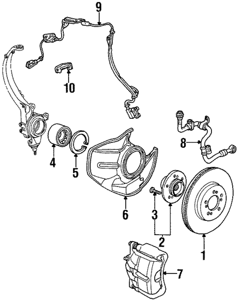 Anti-Lock Brakes for 1997 Acura TL #1