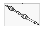 C91013LM0JNW - : Value Advantage™ CV AXLE FR LH for Nissan: NV200 Image