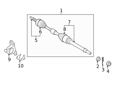 Drive Axles for 2019 Nissan NV200 #0