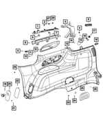6AQ42DX9AE - Interior Trim: Headliner Molding for Mopar Image image