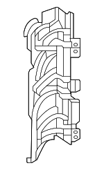 2945051900 - Cooling System: Side Baffle for Mercedes-Benz Image