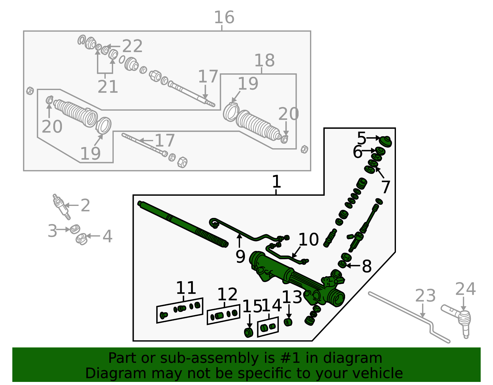 1994-2003 Mazda Rack And Pinion Assembly ZZP6-32-110A | OEM Parts