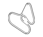 12593189 - Cooling System: Serpentine Belt for Cadillac: SRX, STS Image