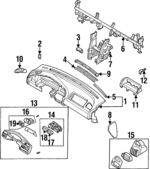 BE5M55420A - : Meter Hood for Mazda: Protege Image
