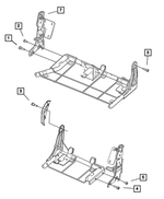5080555AA - Interior Trim: Shoulder Bolt, Inboard for Mopar Image image